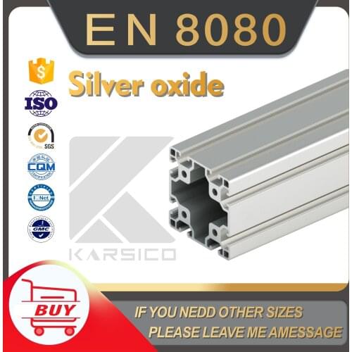 Other 8080 T Slot Aluminum Profile Extrusion Length 1000mm CNC Parts European Standard Anodized Linear Rail for DIY 3D Printer