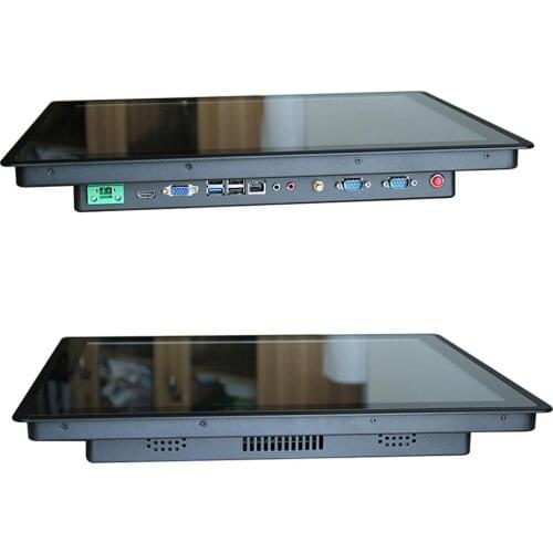 19" industrial pc with Intel 2.0GHz j1900 4usb/2rs232 All in one computer 4gb ddr3 32g ssd Capacitance touch screen 1280x1024