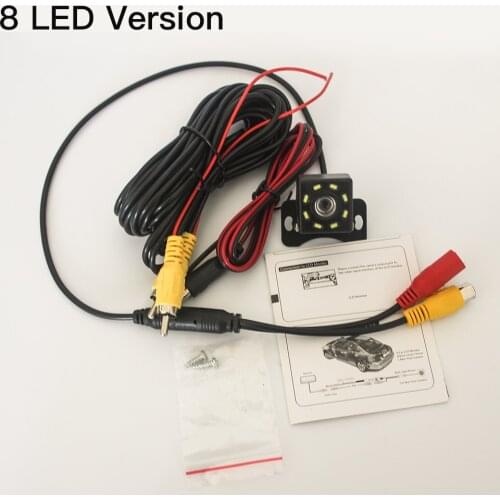 LED8 light reversing camera / LCD HD camera / parking visual camera / 720p camera