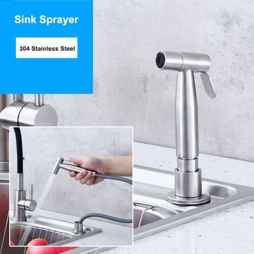 Lead-Free 304 Stainless Steel Bidet Sprayer Toilet Shattaf Douche Kit,Brush Nickel, Bidet Faucet Sprayer Bidet Shower Set