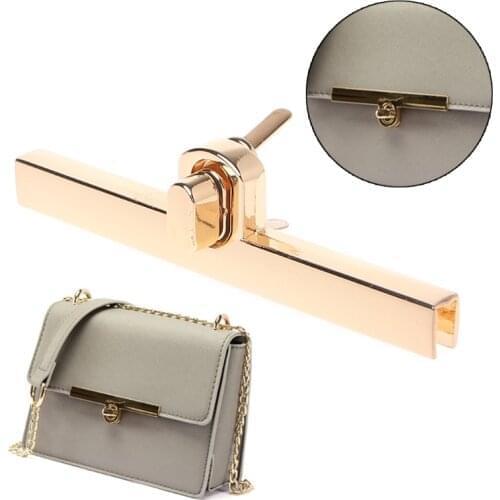 THINKTHENDO New Metal Clasp Turn Locks Twist Lock for DIY Handbag Craft Bag Purse Hardware Elegant Gold Bag Accessories