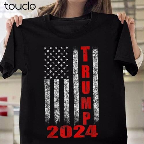 Trump 2024 American Flag Gift T-Shirt For Men Women