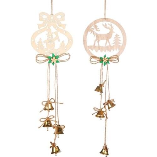 Christmas Tree Decorations Angel Wood Craft Xmas Wooden Pendants Christmas Decoration Home Decor New Year Natural Navidad Gifts