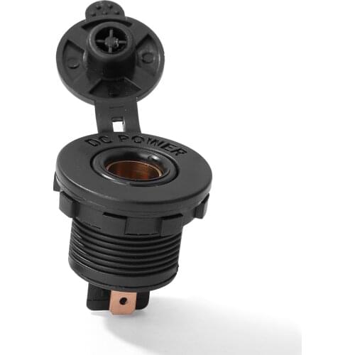 Waterproof 12V DIN Socket Hella Socket Flush Panel Mount for Car Boat Marine Motorcycle Cigarette Lighter Power Adapter ATV UTV