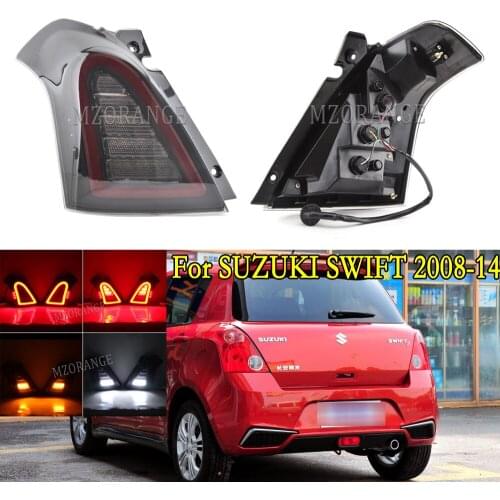 MZORANGE LED Tail Light For Suzuki Swift 2008-2014 Rear Reverse DRL Signal Day Running Light Tuning Tail Lamp Car Accessories