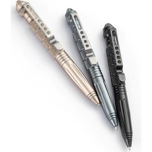Defence Tactical Pen Pocket Aviation Aluminum Anti-skid Military Self Defense Military Pen Glass Breaker Anti-skid Survival Kit