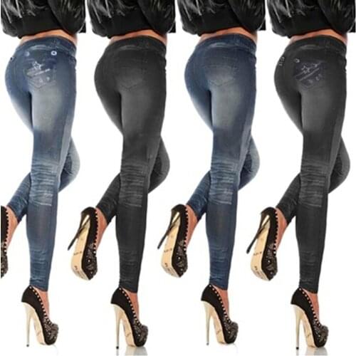 Push Up Seamless High Waist Warm Jeans Leggings Women Autumn And Winter Jeggings Pants Leggins Stretch Well