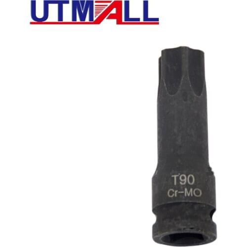 1/2" DR. 78mm Length T90 Impact Socket Bit Torx Star Socket Bit Tool CR-MO