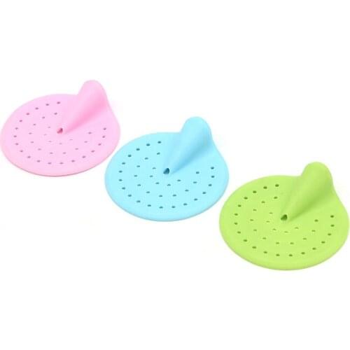 1pc Hair Catcher Bath Stopper Strainer Shower Cover Kitchen Bathroom Basin Sink Strainer Filter Drain Strainer Candy Color
