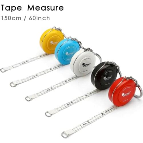1 PCS Tape Measure 150cm/60 inch Push Button Measuring Soft Retractable for Sewing Accessories Double-Side Tailor Cloth Ruler