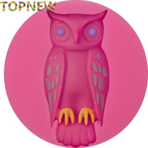 3D Owl Flexible Silicone Mold Cake Decorating Fondant Mould for Resin Polymer Clay