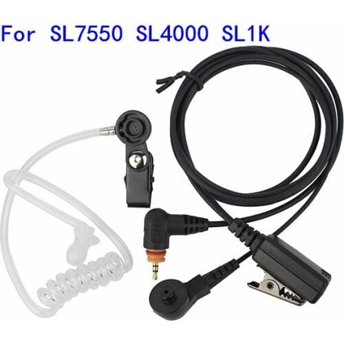 Air Acoustic Tube Surveillance PTT Earpiece MIC Speaker PTT Earpiece Earphone Headset for Motorol Radio SL7550 SL4000 SL1K Moto