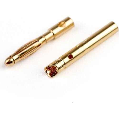 Areyourshop 2mm Banana Plug Jack Pin Bullet Connector Copper For RC Battery Motor Male+Female 10Pair