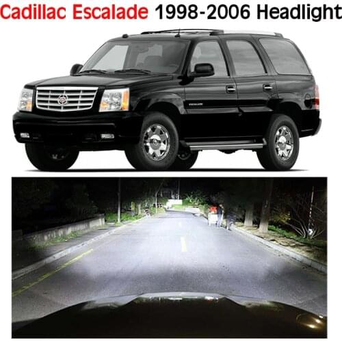 Car LED Headlight For Cadillac Escalade 1998 - 2006 Headlamp Bulbs Low Beam High Beam Canbus Lights 12V Lighting Accessories