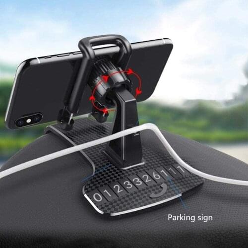 Car Phone Holder for Cell Phone in Car GPS Dashboard Bracket For iPhone 11 XR 7 Samsung Xiaomi Universal 360 Mount Stand Holder