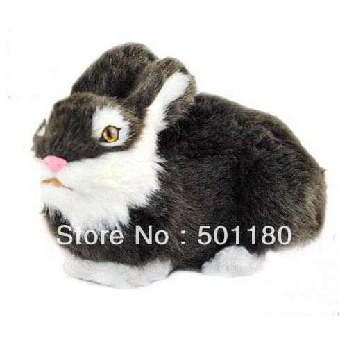 Free shipping lucky charm artificial crafts rabbit decoration small rabbit figurine toy simulation mini rabbit furry animal