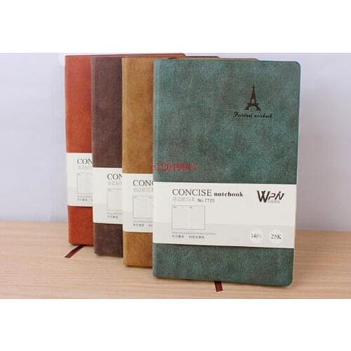 18k 25k 48k tower frosted surface 280 sheets notebook soft leather cover notepad small gift