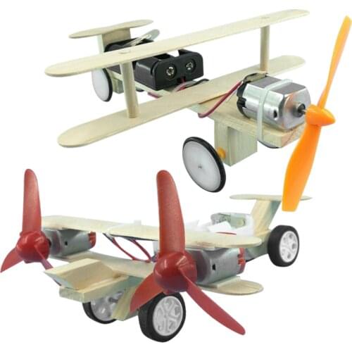 Wooden DIY Puzzles Airplane Helicopter For Boys Science Children Creative Physics Toy Birthday Toys For Children Craft Toys