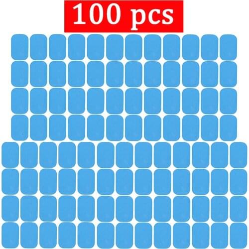 100Pcs Replacement Abs Gel Pads Muscle Electric Stimulator Body Training Device Gel Pads for EMS Abdominal ABS Trainer Gel Patch