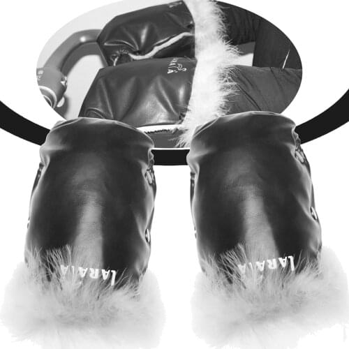 Use for dsland stok doux real fur leather warm hand muff baby stroller accessories gloves mittens water proof winder proof