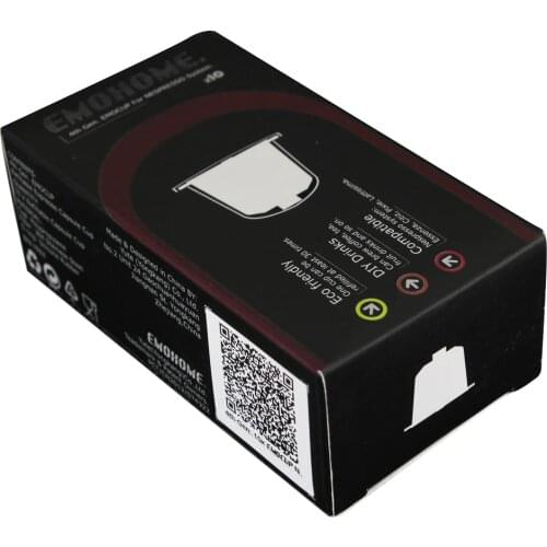 200pcs EM-04T Espresso refillable Coffee Capsule compatible Nespresso citiz pixie lattissima essenza inissia wholesale