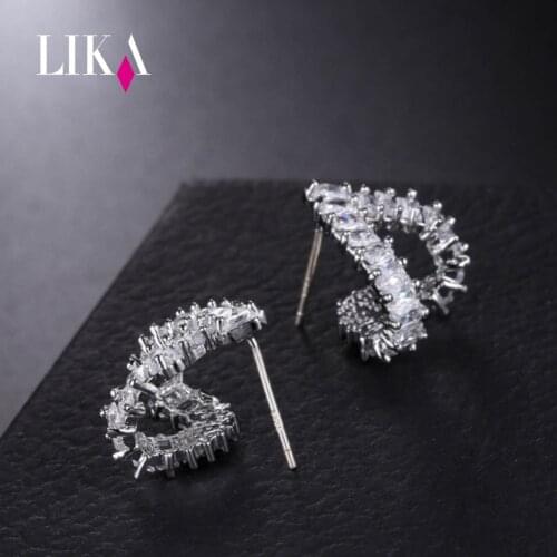 Женские серебрянные серьги LIKA China At AliExpress