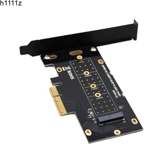 M.2 NVME SSD to PCIe x4 Card Converter 2230 2242 2260 2280 NVM Express PCI-e Adapter x4 x8 x16 Slot w/PCI Cover Mounting Bracket