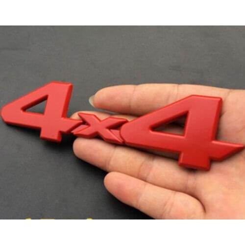 Metal 4X4 Logo Badge Car Auto Trunk Fender Emblems Decal Sticker 4WD AWD SUV
