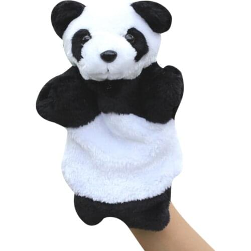 Cute Animal Panda Hand Puppet Baby Kids Children Soft Doll Plush Preschool Toys