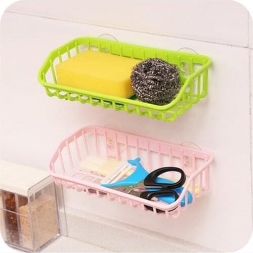 1pcs Multifunction Suction Cup Hanging Rack Kitchen Organizer and Storage Holders Rack Drain Rack Sink Shelf Kitchen Gadgets