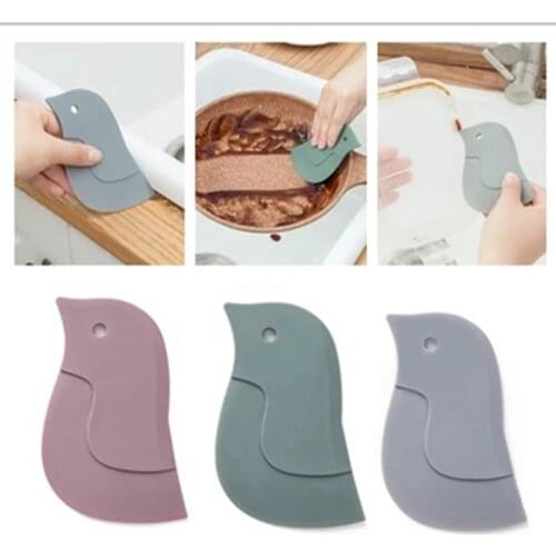 1PC Multi-function Oil Scraper Cartoon Kitchen Bathroom Stove Dirt Decontamination Scraper Cake Baking Tool Oil Plate Scraper