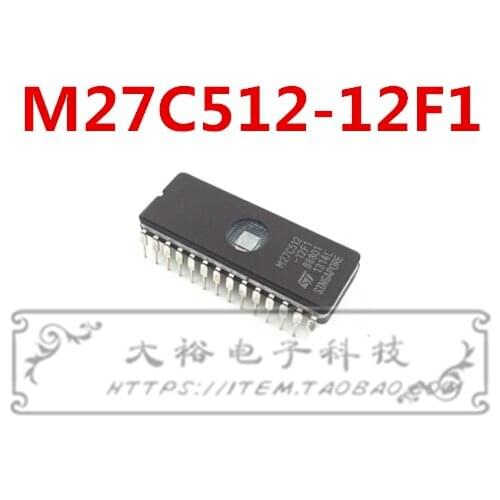100% New&original M27C512-12F1 27C512 CDIP-28 In Stock