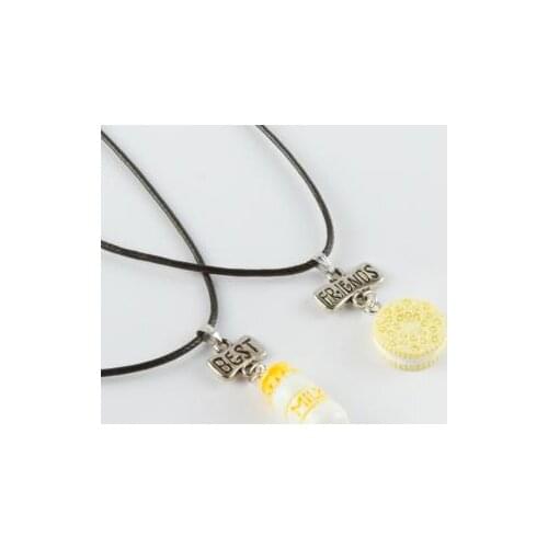 Cookies Milk Figured Friendship Amulets (Double Necklace)