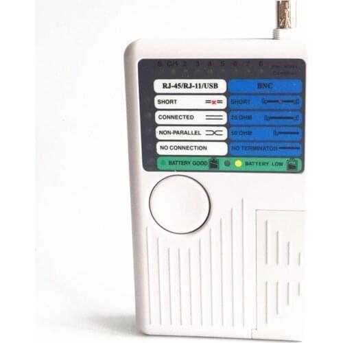 Portable Remote RJ11 RJ45 USB BNC LAN Network Cable Tester for UTP STP LAN Cables Detector Top Quality Network Testing tool