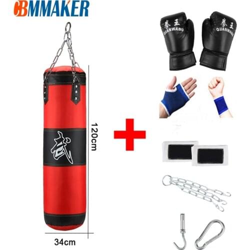 Professional Sandbag Punching Bag Training Fitness With Hanging Kick Boxing Adults Gym Exercise Empty-Heavy Boxing Bag