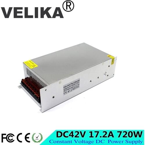 Adjustable 720W 17.2A 42V Power Supply DC42V Transformer 220v 110v AC to DC fonte 42V For Industrial mechanical equipment