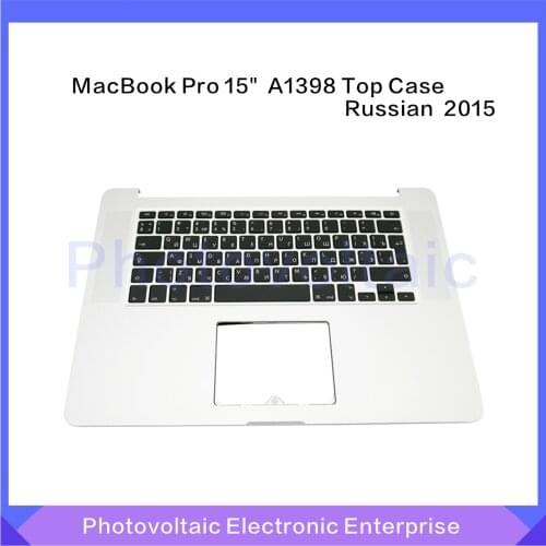 New RU Russian Keyboard Topcase Palmrest For MacBook Pro Top Case Keyboard Retina 15" A1398 2015 Year