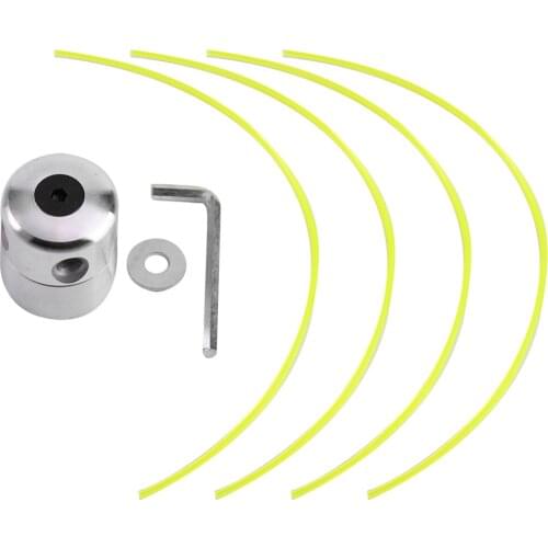 Garden Trimmer Head String Universal Aluminium Alloy Strimmer Trimmer Head String Set for Gasoline Grass Brush Cutter