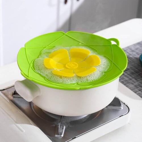 26Cm Silicone Lid Spill Stopper Cover Anti-Overflow Plugging Pot Lid Heat Resistant Cooking Pan Lid Cookware Kitchen Accessories