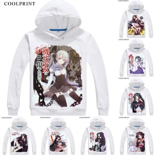 Unbreakable Machine-Doll Hoodies Men Hip Hop Hoodie Kiko Shojo wa Kizutsukanai Yaya Cosplay Motivs Cool Anime Cosplay Sweatshirt