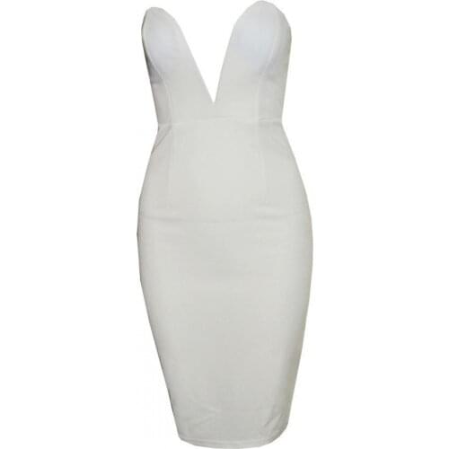 Ladies Dresses Black Velvet Draped Backless Bandeau Midi Skirt Dresses for Women 2021 Party Off Shoulder Dress