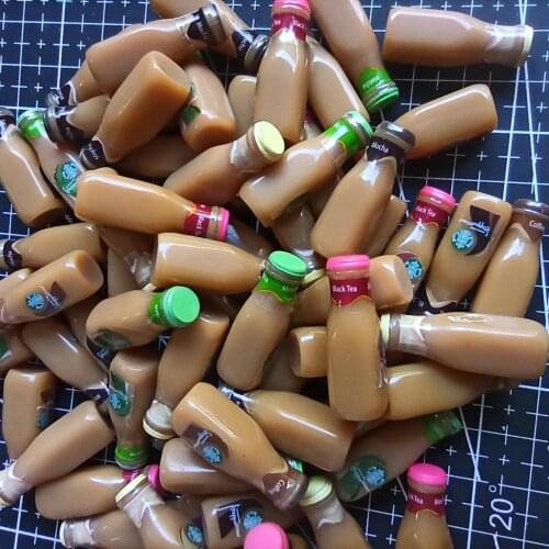 1pcs/lot resin solid Simulation coffee drink bottle 26mm Cabochons Hair Bow Center Card Frame Making Craft DIY