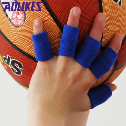 10pcs/pack Basketball Volleyball Sports Professional Protective Fingerstall Finger Support Arthritis Sports Aid
