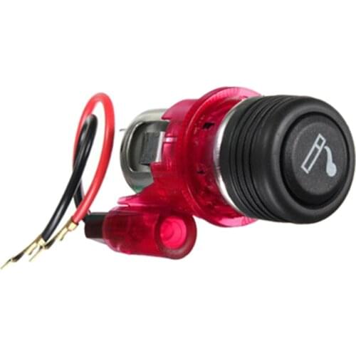 12V Motorcycle Cigarette Lighter Car Replacement Cigar Male Socket Plug , Easy Install