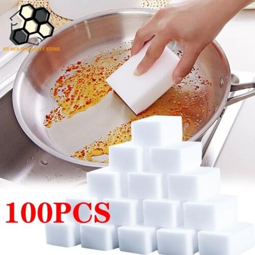 20/50/100pcs Melamine Sponge Magic Sponge Eraser Melamine Sponge Cleaner Cleaning Sponge for Kitchen Bathroom Cleaning Tools