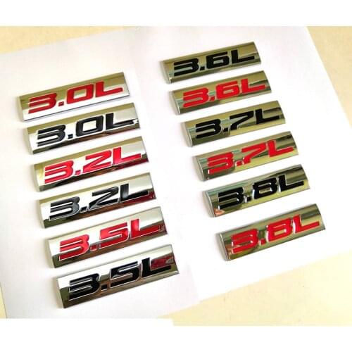 3.0L 3.2L 3.5L 3.6L 3.7L 3.8L Energy Emblem Trunk Sticker Decal For TOYOTA HONDA MITSUBISHI VOLVO GEELY CHERY HAVAL Dodge
