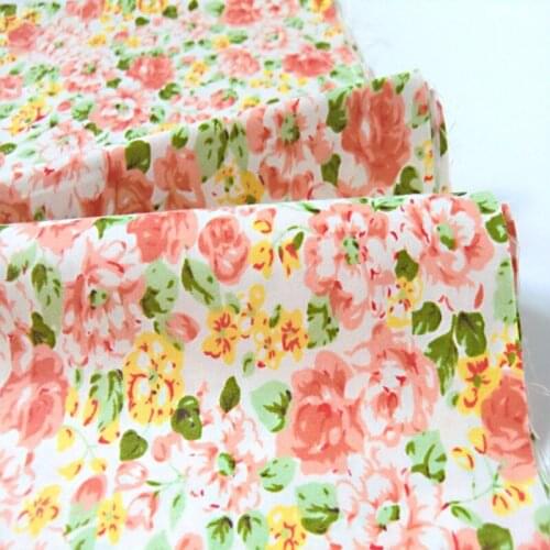 50x160cm all-over Flowers fabric Textile kids 100% cotton fabric Quilting Bedding Baby Fabric ROSE cotton Patchwork