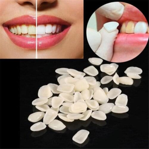70pcs/pack Dental Temporary Crown Ultra Thin Resin Whitening Teeth Anterior Shade Tooth Veneers Teeth Care Tools