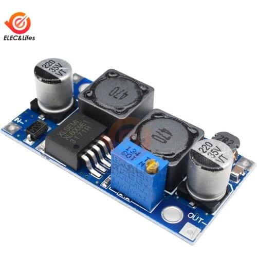 XL6009 Automatic step-up step-down DC-DC Adjustable Converter Power Supply Module 20W 5-32V to 1.3-35V Booster