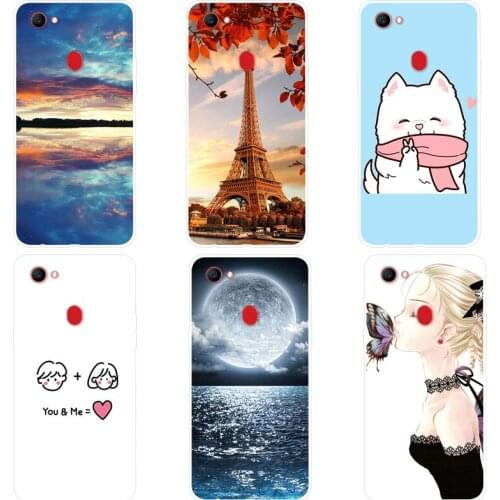 OPPO F7 Case OPPOF7 Case Silicone TPU Phone Case For OPPO F7 F 7 Case Soft Back Protective Cover